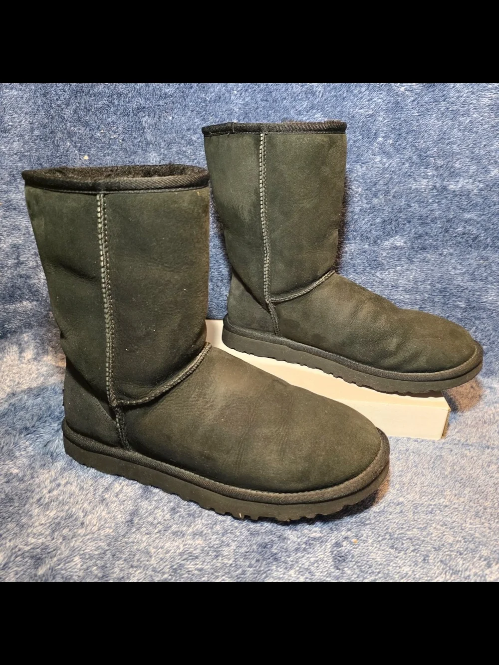 UGG Women's Classic Short Suede Boots in Black